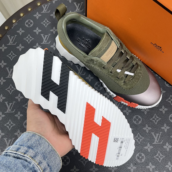 Hermes, Bouncing, Women Sneaker, Khaki