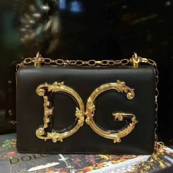 Dolce & Gabbana, DG Girls, Women Bag, Black