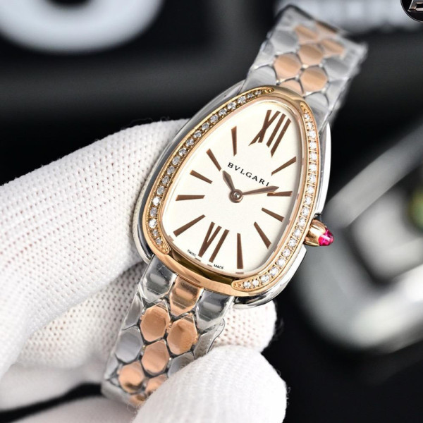 Bulgari, Serpenti Seduttori, Women Watch, Silver & Rose Gold