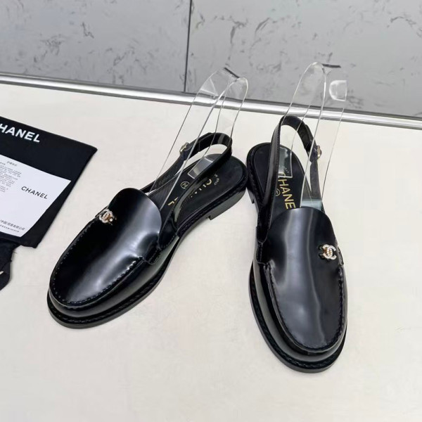 Chanel, Women Loafer, Black