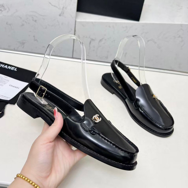 Chanel, Women Loafer, Black