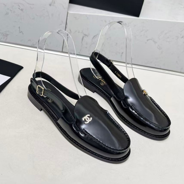 Chanel, Women Loafer, Black