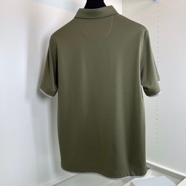 Brunello Cucinelli, Men T-Shirt, Khaki