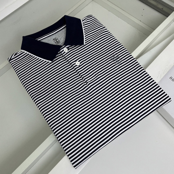 Brunello Cucinelli, Men Polo, Navy