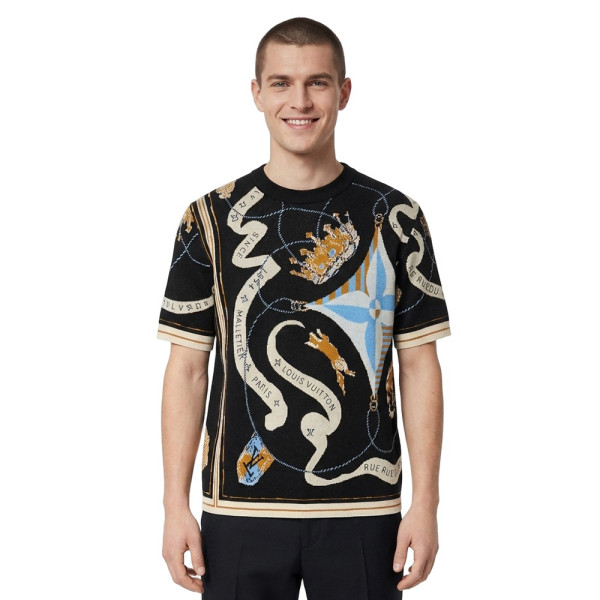 Louis Vuitton, Men T-Shirt, Black