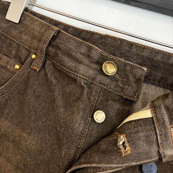 Louis Vuitton, Men Jean, Brown