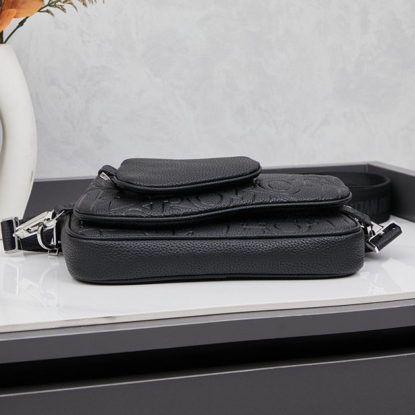 Christian Dior, Saddle Triple Pouch, Men Bag, Black