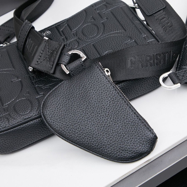 Christian Dior, Saddle Triple Pouch, Men Bag, Black