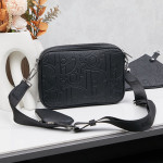 Christian Dior, Saddle Triple Pouch, Men Bag, Black