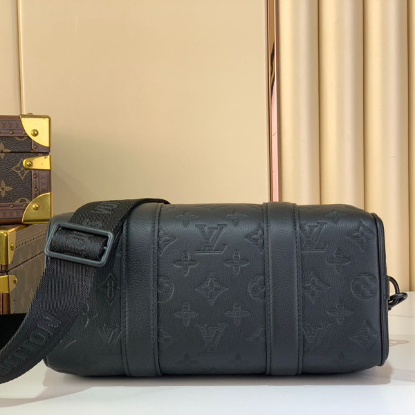 Louis Vuitton, Keepall Bandoulière, Unisex Bag, Black