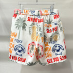 Fendi, Men Short, Blue
