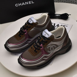 Chanel, Women Sneaker, Brown, Size 40