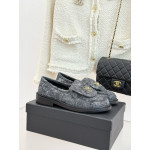 Chanel, Women Loafer, Blue