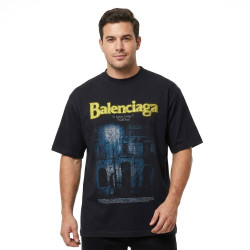 Balenciaga, Men T-Shirt, Black