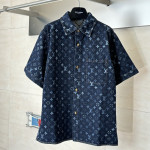 Louis Vuitton, Men Shirt, Blue