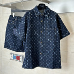 Louis Vuitton, Men Shirt, Blue