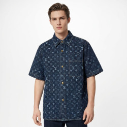 Louis Vuitton, Men Shirt, Blue