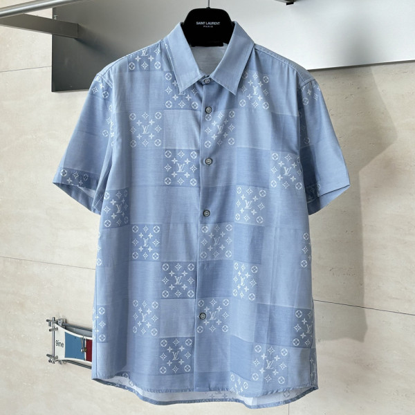 Louis Vuitton, Men Shirt, Blue