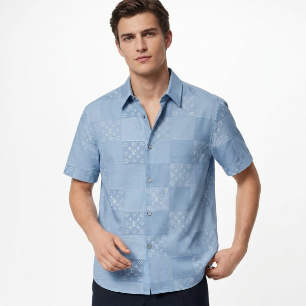 Louis Vuitton, Men Shirt, Blue