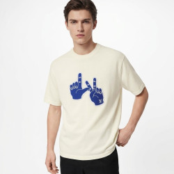 Louis Vuitton, Men T-Shirt, Cream