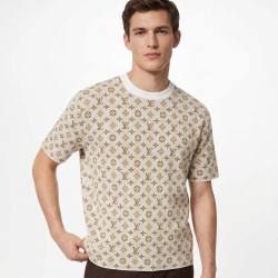 Louis Vuitton, Men T-Shirt, Cream