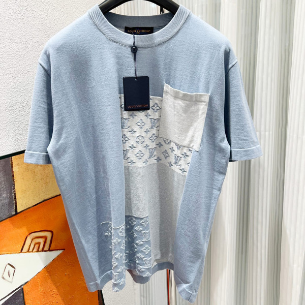 Louis Vuitton, Men T-Shirt, Blue