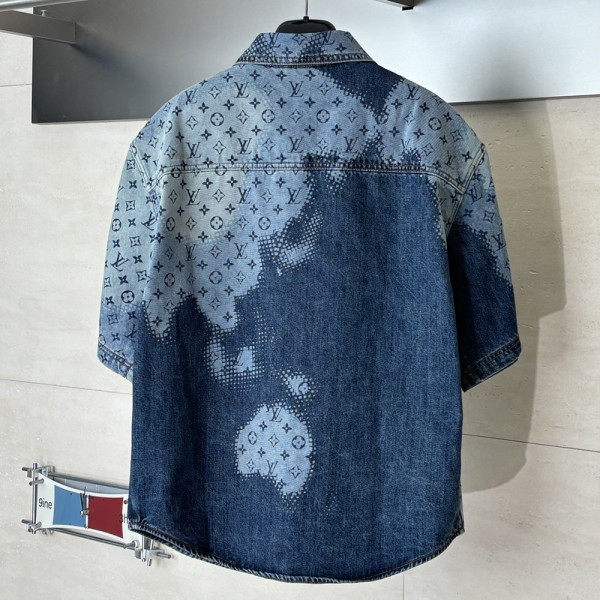 Louis Vuitton, Men Shirt, Blue
