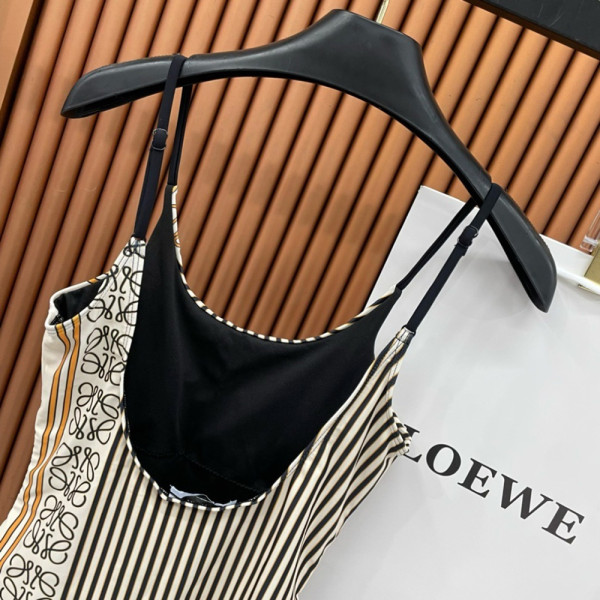 Loewe, Women Swimsuit, Beige