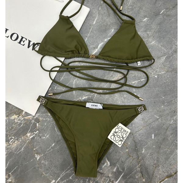 Loewe, Women Bikini, Khaki