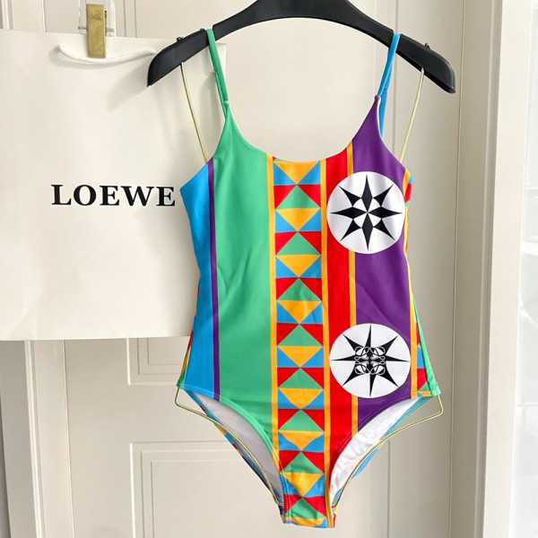 Loewe, Women Swimsuit, Colorful