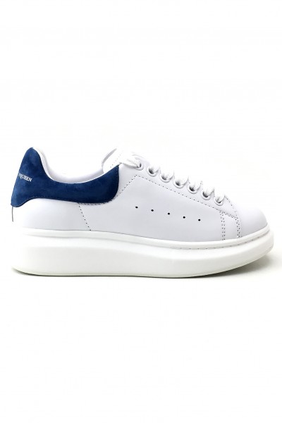 Alexander Mcqueen, Heren Sneakers, Wit Blauw Oversized