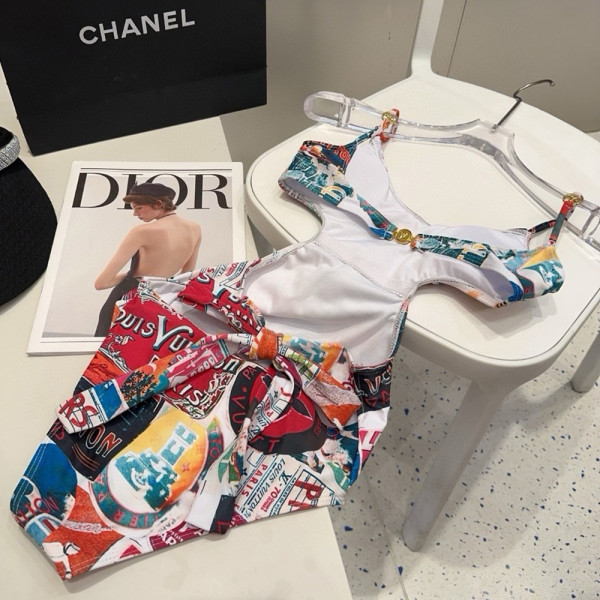 Louis Vuitton, Women Swimsuit, Colorful