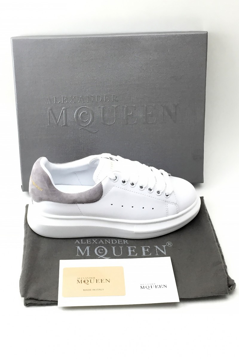 Alexander Mcqueen, Heren Sneakers, Wit Grijs Oversized