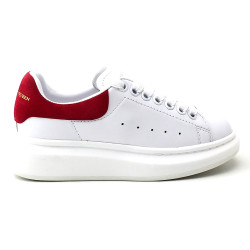 Alexander Mcqueen, Heren Sneakers, Wit Rood Oversized