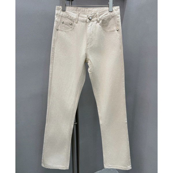 Louis Vuitton, Men Jean, Cream, Size S