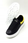 Alexander Mcqueen, Heren Sneakers, Zwart Geel Oversized
