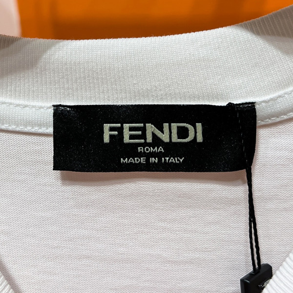 Fendi, Men T-Shirt, White