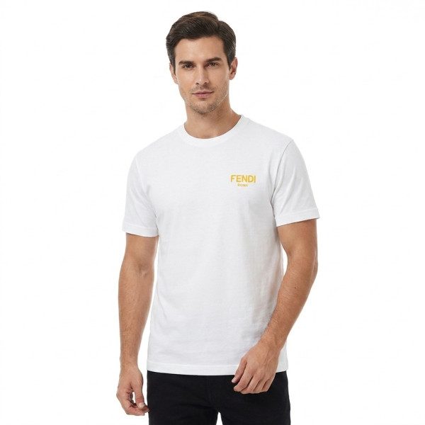 Fendi, Men T-Shirt, White