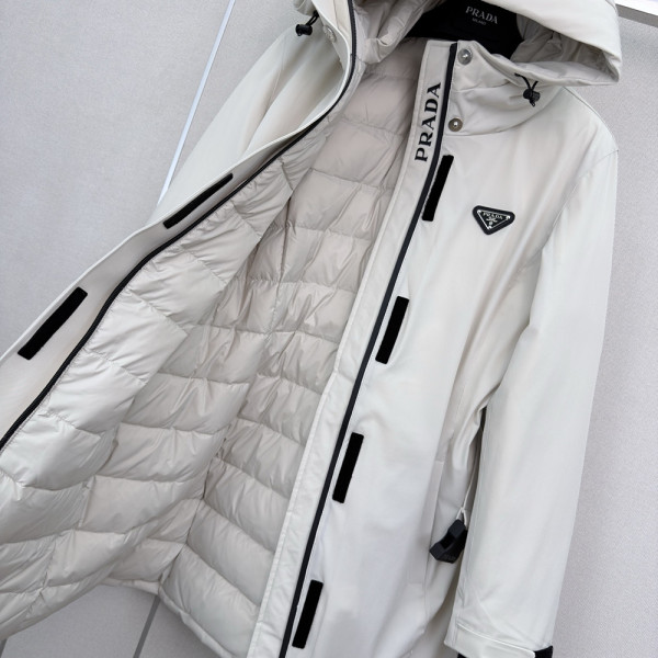 Prada, Re-Nylon Hooded Belted, Women Jacket