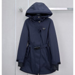 Prada, Re-Nylon Hooded Belted, Women Jacket