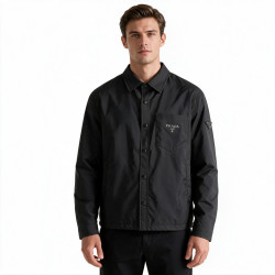 Prada, Re-Nylon Shirt Jacket, Men Jacket, Black