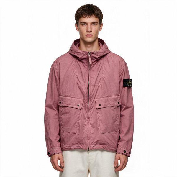 Stone Island, Nylon Metal Watro Hooded, Men Jacket