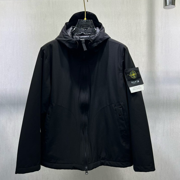 Stone Island, Light Soft Shell-R Hooded, Men Jacket
