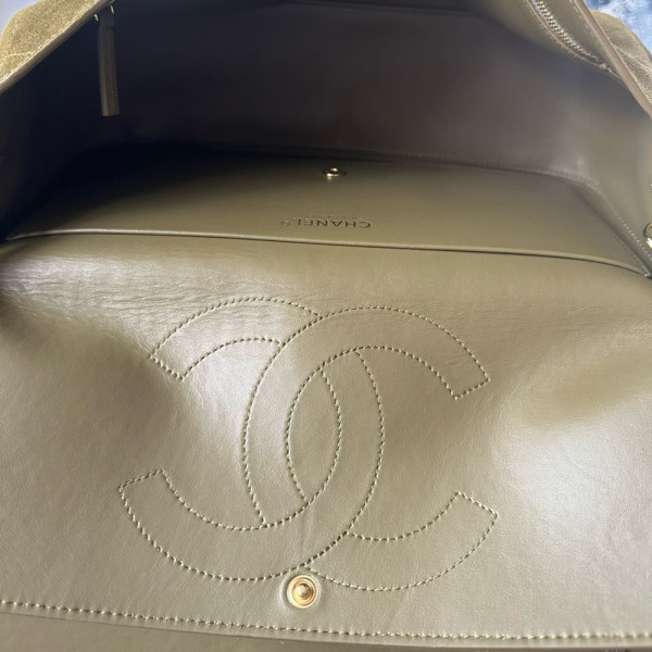 Chanel, Maxi Souplissimo, Women Bag, Khaki