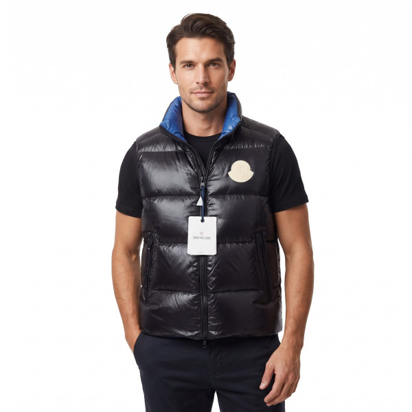 Moncler, Men Vest, Black