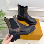 Louis Vuitton, Beaubourg, Women Boot, Brown