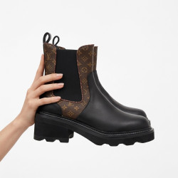 Louis Vuitton, Beaubourg, Women Boot, Brown