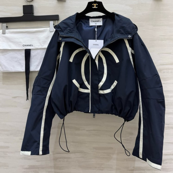 Chanel, Women Jacket, Navy