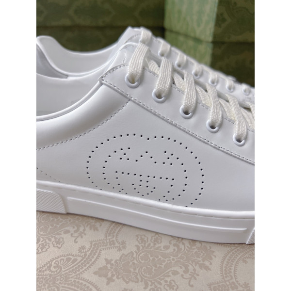 Gucci, Ace, Interlocking G, Women Sneaker, White