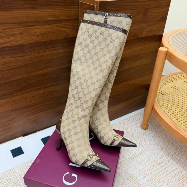 Gucci, Sovoy, Women Boot, Monogram